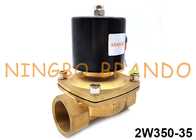 물 석유 공기 가스를 위한 2W350-35 놋쇠 노멀 클로우즈 솔레노이드 밸브 직접적 행동