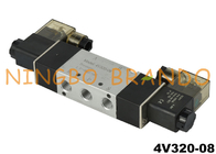 4V320-08 1/4'' 5/2 방향 양방향 공압 솔레노이드 밸브