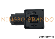 PG9 3P+E DIN43650A 소레노이드 밸브 코일 커넥터 AC DC IP65 검은색