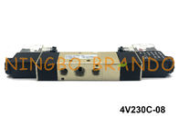 4V230C-08 PT 1/4&quot; AirTAC 유형 공기 솔레노이드 벨브 두 배 전기 통제 5/3 방법 12VDC
