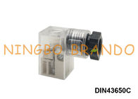 주도한 것을 가진 DIN 43650 형식 Ｃ 솔레노이드 밸브 코일 전기 커넥터 플러그