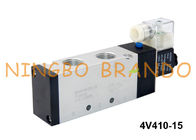 4V410-15 아이르타크 종류 공기 공압 솔레노이드 밸브 220V 5/2 방식 1/2 &quot;