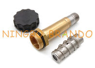 3/2 Way S9 Thread Brass Tube Stainless Steel Moving Core Solenoid Stem
