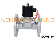 SUWF-40 스테인리스 플랜지 솔레노이드 밸브 1 1/2'' DN40 24V 220V