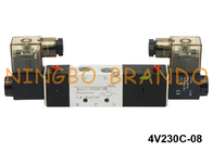 4V230C-08 Airtac 유형 5/3 방법 공압 솔레노이드 밸브 24VDC 220VAC