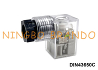 DIN43650C LED DIN 43650 형식 C가 있는 솔레노이드 밸브 코일 커넥터