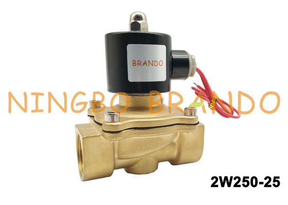2W250-25 Brass Body G1" Inch Operated Normal Close Pneumatic Solenoid Valve DN25