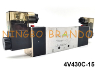 4V430C-15 5/3 방식 아이르타크 종류 공압 솔레노이드 밸브 24VDC 220VAC