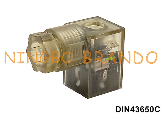 LED 표시기 빛과 DIN 43650 C형 2P+E 솔레노이드 코일 커넥터
