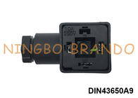 DIN43650A PG9 2P+E 소레노이드 밸브 코일 커넥터 IP65 AC DC 블랙