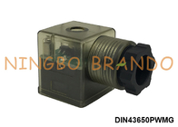 DIN43650A 전력 절약 전자기 밸브 코일 커넥터 220VAC 2P+E IP65