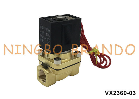 VX2360-03 3/8' SMC 타입 구리 소레노이드 밸브 물 공기 220V 110V 24V
