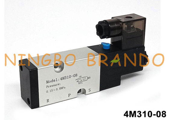 에어타크 타입 4M310-08 나무르 파일럿 솔레노이드 밸브 5/2 방향 24V 220V