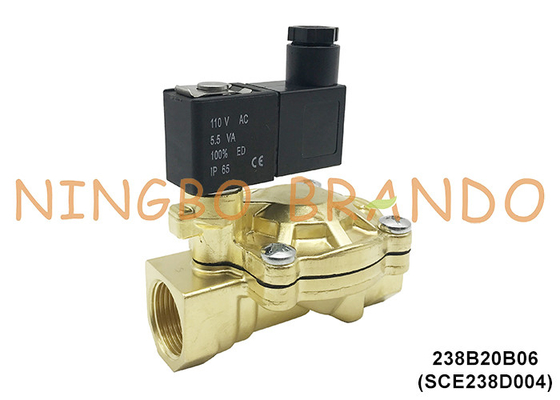 SCE238D004 3/4' ASCO 타입 전기 청동 전자기 밸브 물용 24V 110V 220V