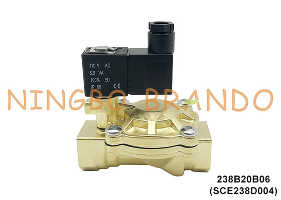 SCE238D004 3/4' ASCO 타입 전기 청동 전자기 밸브 물용 24V 110V 220V