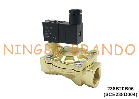 SCE238D004 3/4' ASCO 타입 전기 청동 전자기 밸브 물용 24V 110V 220V