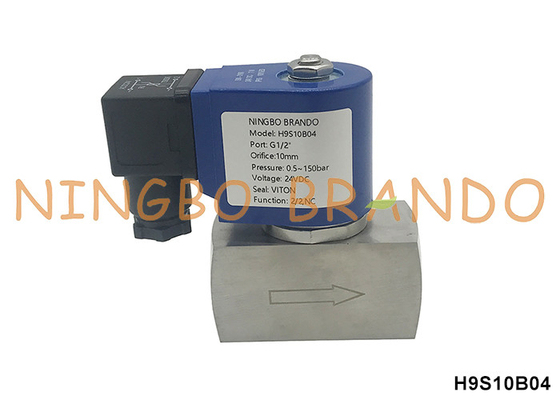 150bar 1/2' '고압 소레노이드 밸브 물 공기 가스 24V 110V 220V