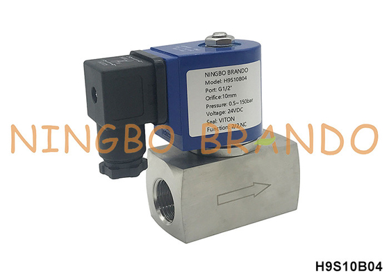 150bar 1/2' '고압 소레노이드 밸브 물 공기 가스 24V 110V 220V