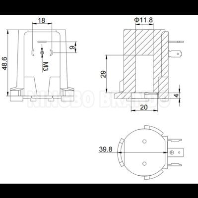 노르그렌 타입 D-32545 펄스 밸브 코일 앙상블 24V 110V 220V 18W
