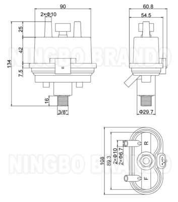 BouMatic Type HiFlo Evolution 8583219 착유기용 맥동기 24VDC