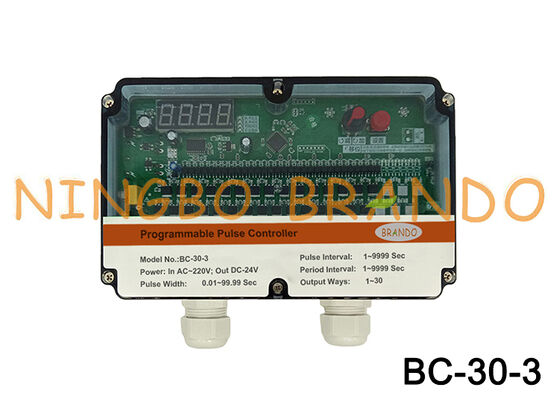 24 Lines AC220V Input DC24V Output Pulse Valve Timer Controller For Dust Collector