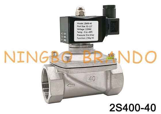 2S 시리즈 2S400-40 유체 제어 밸브 1.5'' 평상시 닫힘