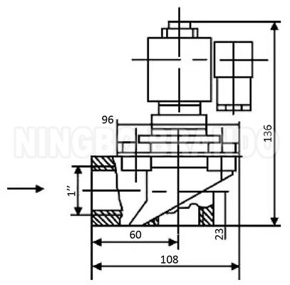 WXYD TDF-Z-25 1' 산업용 가방 필터용 직각 펄스 제트 밸브