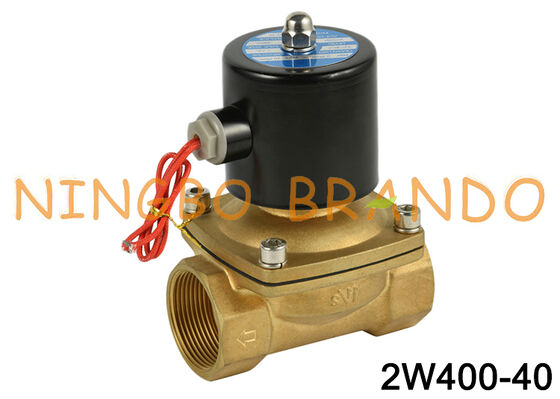 2W400-40 1-1/2'' 2/2 방향 상시 폐쇄 수용 솔레노이드 밸브 24VDC