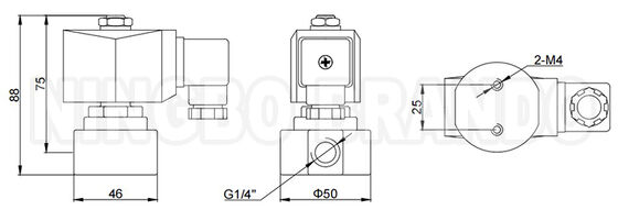 700bar 10000PSI 고압 전자기 밸브1/4'' 220V 110V 24V 12V