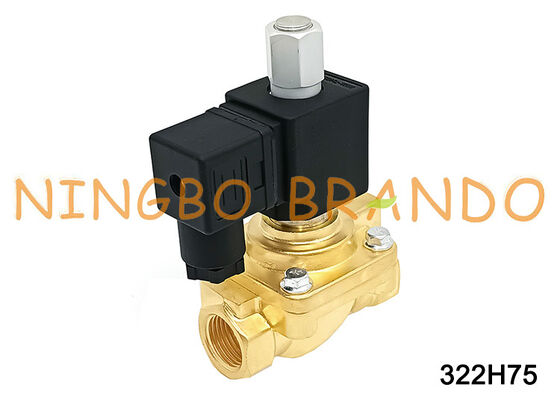 파커 유형 322H75 1/2'' 평상시 열림 솔레노이드 밸브 40 bar 24V 110V 220V