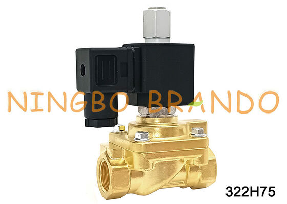 파커 유형 322H75 1/2'' 평상시 열림 솔레노이드 밸브 40 bar 24V 110V 220V