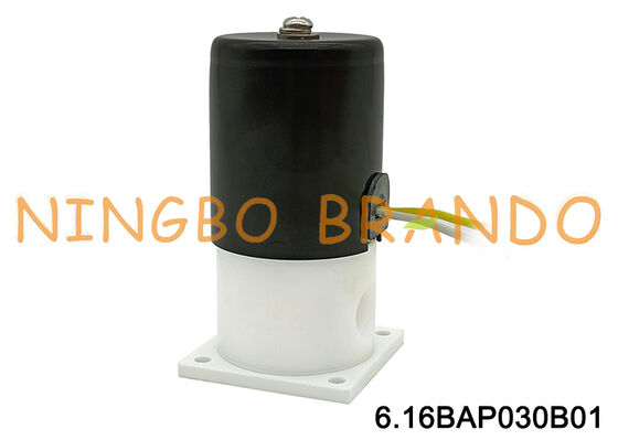 산성 알칼리 내식성 절연을 위한 1/8'' PTFE 솔레노이드 밸브