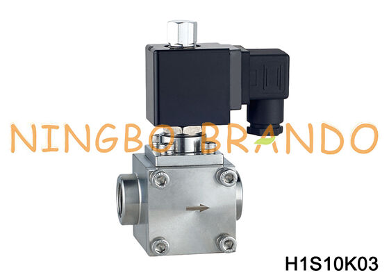 3/8'' 고압 물 공기 솔레노이드 밸브 50 Bar 상시 열림