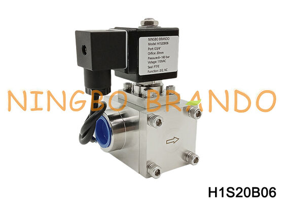 3/4'' Inch High Pressure SS304 Electric Solenoid Valve 120 bar 160 bar