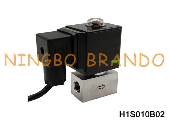 1/4'' 인치 고압 스테인레스 스틸 솔레노이드 밸브 200 bar 300 bar