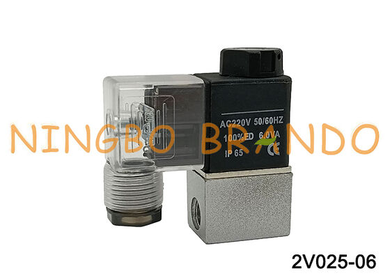 AIRTAC 유형 공압 솔레노이드 밸브 공기 밸브 2V025-06 AC220V 220VAC