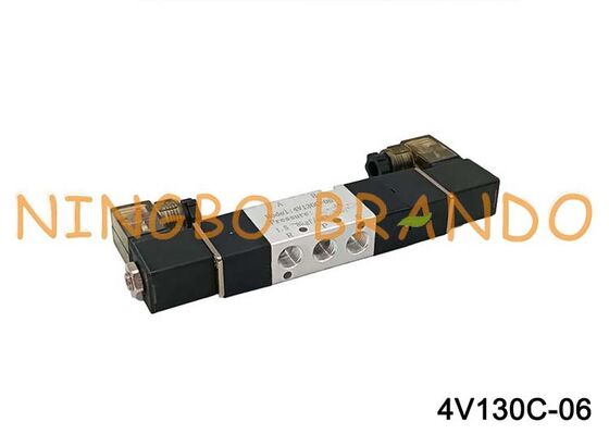 Airtac 유형 4V130C-06 솔레노이드 공기 밸브 3 위치 5 포트 1/8'' 공압 제어 밸브