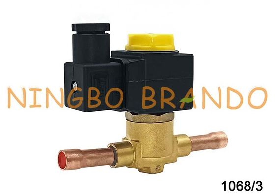 캐슬 타입 솔레노이드 밸브 3/8'' 솔더 1068/3A7 에어컨 냉동 솔레노이드 밸브