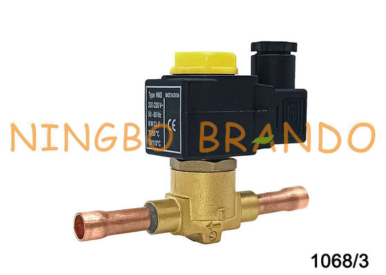 캐슬 타입 솔레노이드 밸브 3/8'' 솔더 1068/3A7 에어컨 냉동 솔레노이드 밸브
