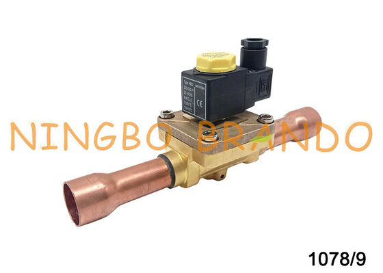 코일 HM2 230V 1078/9A6 1 1/8'' 납땜이 포함된 Castel 유형 솔레노이드 밸브