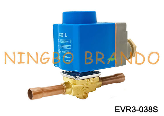 솔레노이드 밸브 Danfoss 유형 032F1204 EVR 3 3/8인치 솔더 NC
