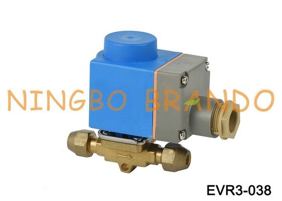 솔레노이드 밸브 Danfoss 유형 EVR 3 NC 플레어 3/8'' SAE 032F8116