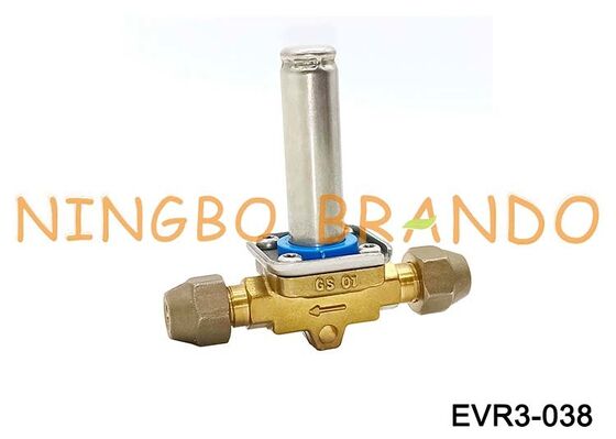 솔레노이드 밸브 Danfoss 유형 EVR 3 NC 플레어 3/8'' SAE 032F8116
