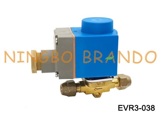 솔레노이드 밸브 Danfoss 유형 EVR 3 NC 플레어 3/8'' SAE 032F8116