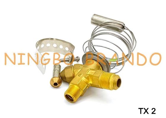 Danfoss 유형 068Z3206 TX2 감온식 팽창 밸브 3/8'' x 1/2'' 플레어