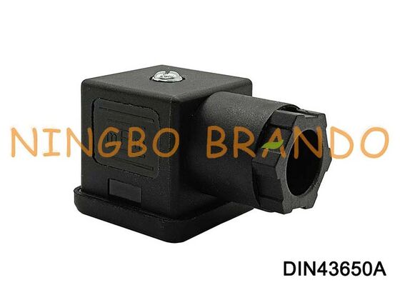 DIN43650A 솔레노이드 코일 커넥터 18mm 3 핀 DIN 43650 유형 A