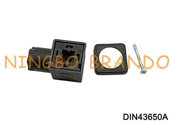 DIN43650A 솔레노이드 코일 커넥터 18mm 3 핀 DIN 43650 유형 A