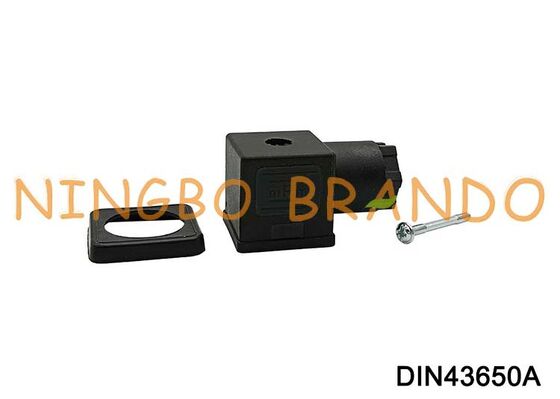 DIN43650A 솔레노이드 코일 커넥터 18mm 3 핀 DIN 43650 유형 A