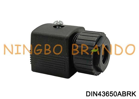유형 2508 솔레노이드 코일 케이블 플러그 커넥터 DIN43650A 18mm DIN 43650 유형 A