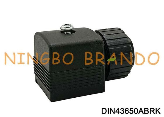 유형 2508 솔레노이드 코일 케이블 플러그 커넥터 DIN43650A 18mm DIN 43650 유형 A